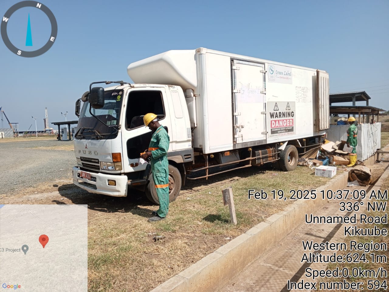 Hazardous waste collection vehicle